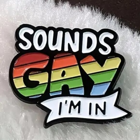 🌺 🌺 🌺LGBTQ Ally Pride Rainbow Flag Pin Brooch - NEW! - Picture 4 of 4